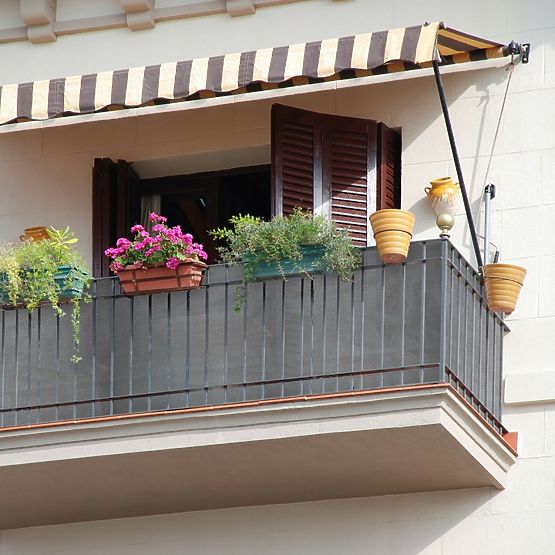 Balcony Protective Mat Grey 1x5 m