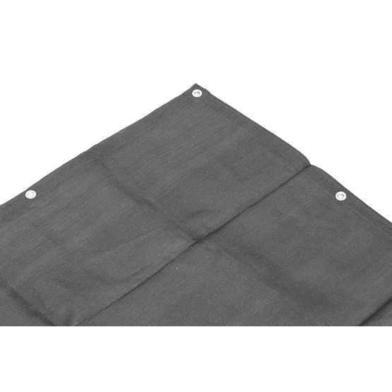 Balcony Screen with Hardware 100x500 cm Shading Net + Installation Elements Grey MultiGarden