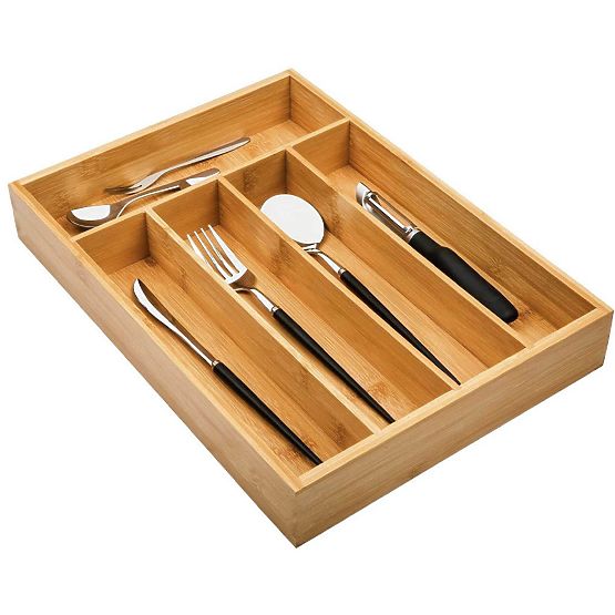 Bamboo Cutlery Organizer GAEL