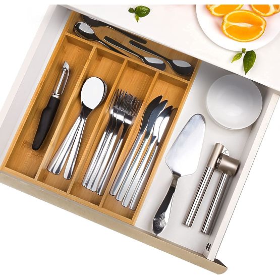 Bamboo Cutlery Organizer GAEL