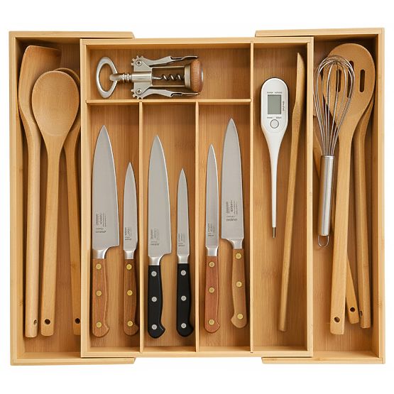 Bamboo Cutlery Organizer IKAR