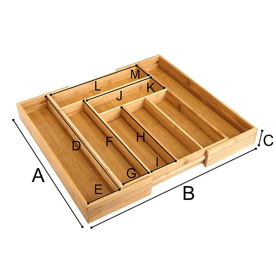Bamboo Cutlery Organizer IKAR