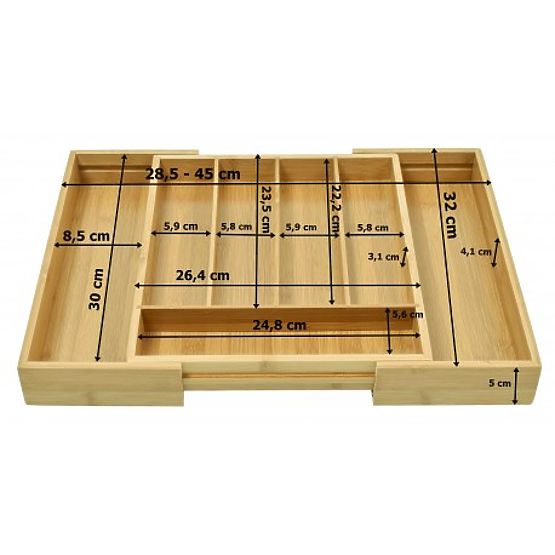 Bamboo Cutlery Organizer Insert Juan