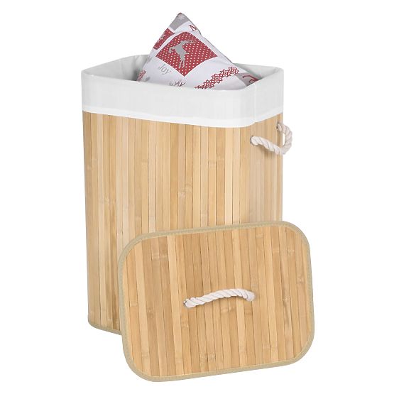 Bamboo Laundry Basket 1 Compartment Natural