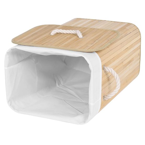 Bamboo Laundry Basket 1 Compartment Natural