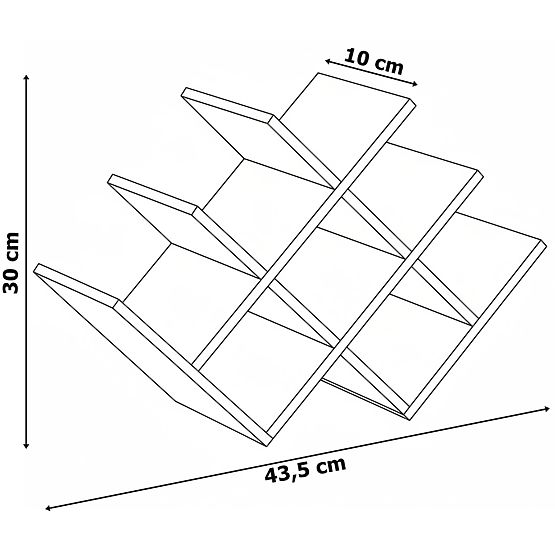 Bamboo Wine Rack SOLARIS Natural