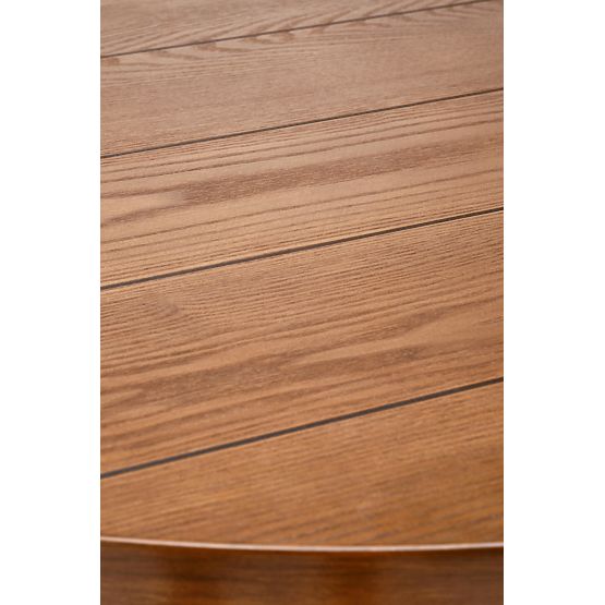 BARRY round table, top - walnut, legs - black (1p=1pc)