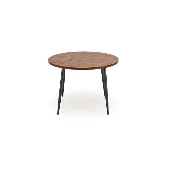 BARRY round table, top - walnut, legs - black (1p=1pc)