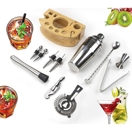 Bartender Set CHESTER Chrome 12 Pieces