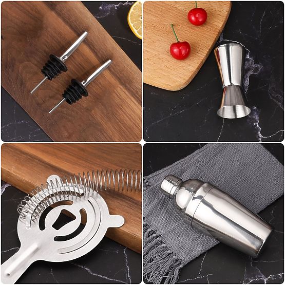 Bartender Set CHESTER Chrome 12 Pieces