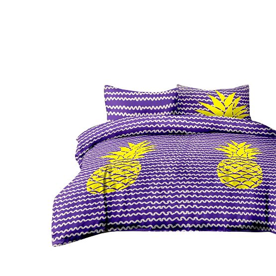 BASIC Bedding - AMELIAHOME Purple Color Printed Design Modern Style 155x220*2+80x80