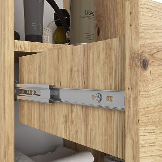 BATHROOM CABINET FIN COLUMN 30 2D 1SZ 1W 140cm PK ARTISAN