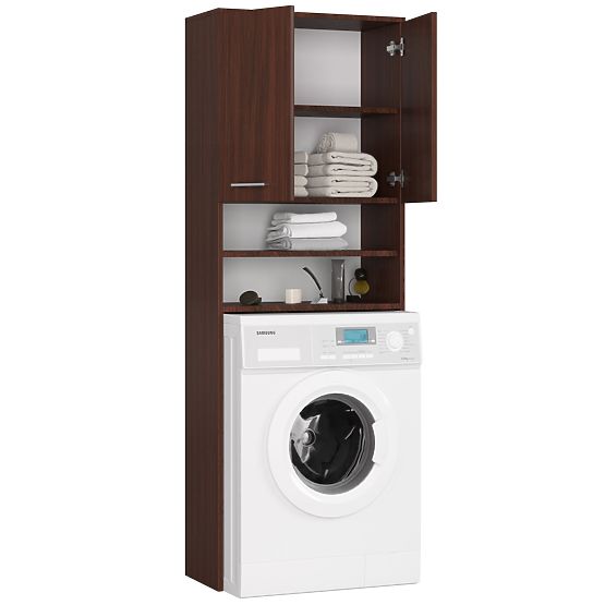 BATHROOM CABINET FIN OVER WASHING MACHINE WENGE