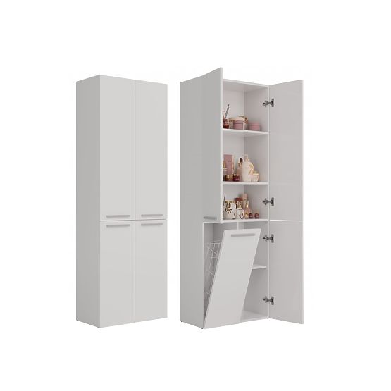 Bathroom Cabinet Nel 1K/DD WHITE