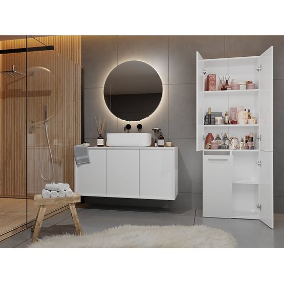 Bathroom Cabinet Nel 1K/DD WHITE