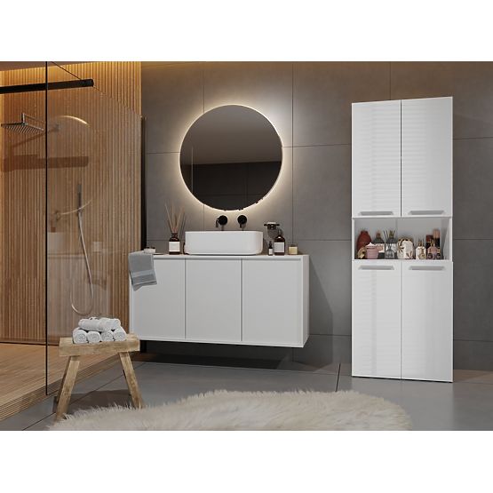 Bathroom Cabinet Nel 2K/DK WHITE GLOSS