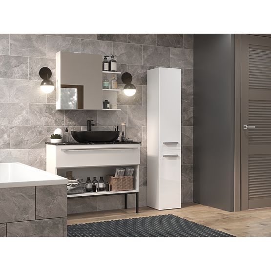 Bathroom Cabinet Nel II WHITE GLOSS
