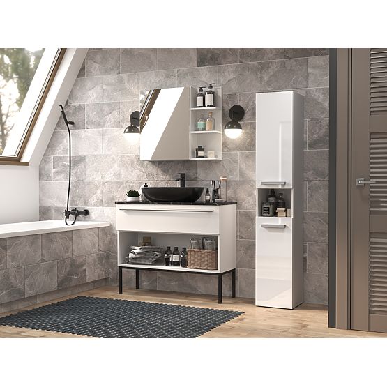 Bathroom Cabinet Nel III WHITE GLOSS