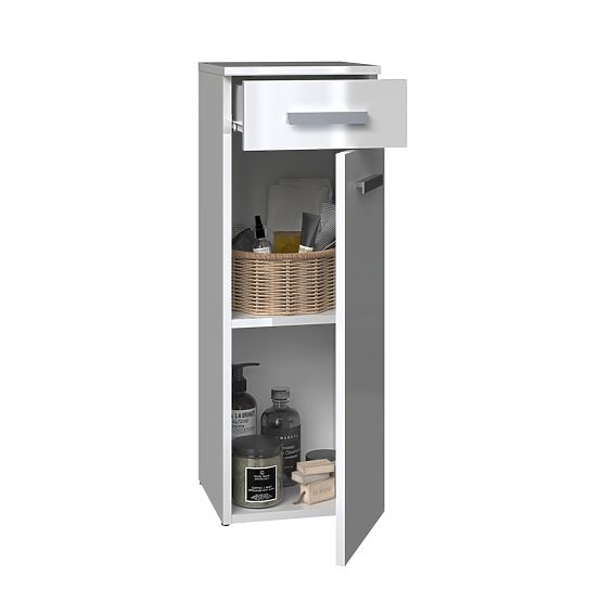 Bathroom Cabinet Nel V DS WHITE GLOSS