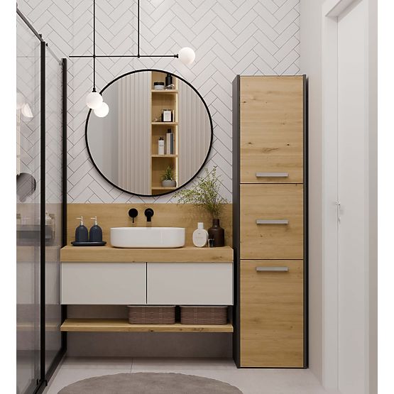 Bathroom Cabinet Sara S43 ANTHRACITE ARTISAN