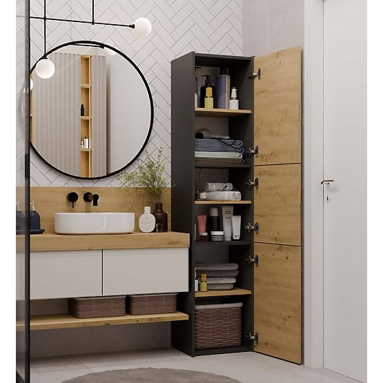 Bathroom Cabinet Sara S43 ANTHRACITE ARTISAN
