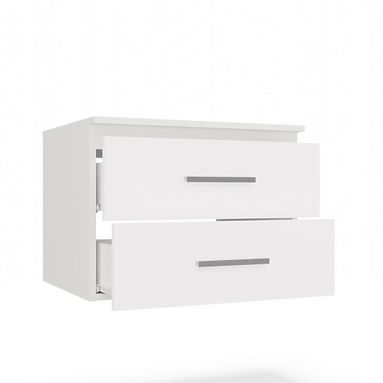 BATHROOM CABINET UNDER SINK NEL 60 WITH 2 DRAWERS WHITE