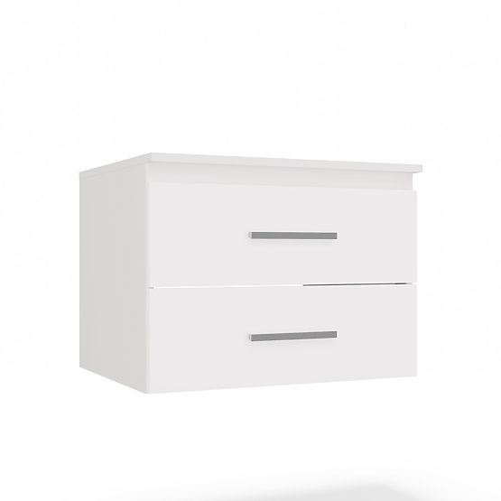 BATHROOM CABINET UNDER SINK NEL 60 WITH 2 DRAWERS WHITE