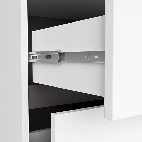 BATHROOM CABINET UNDER SINK VAMI W90 2SZ 2P WHITE / GRAPHITE GRAY