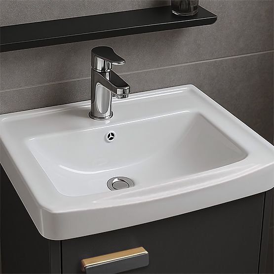 Bathroom Furniture Set with Sink Molly 40 cm Gray