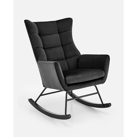 BAZALTO Rocking Chair Black (1p=1pc)