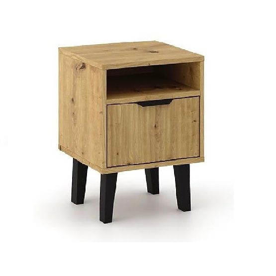Bedside Table Scandi 1S SLIM ARTISAN OAK