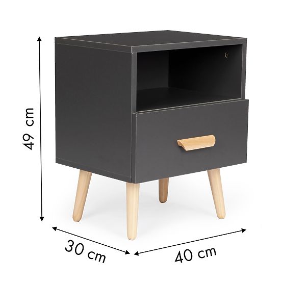 Bedside table with drawer ONE