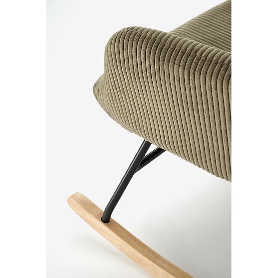 BELMIRO Relaxation Chair with Rocking Function, Olive (1p=1pc)