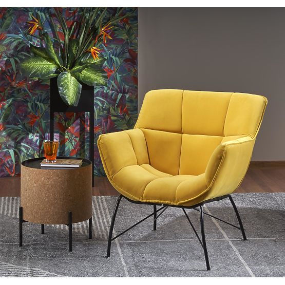 BELTON Yellow Relaxation Chair (1p=1pc)