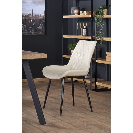 BERLIN Extendable Table 140-180 cm, Top - Walnut, Frame - Black (2p=1pc)