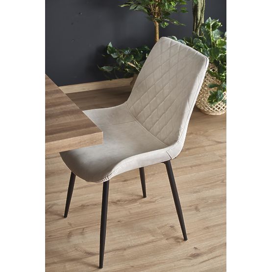 BERLIN Extendable Table 140-180 cm, Top - Walnut, Frame - Black (2p=1pc)