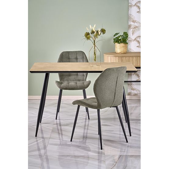 BERTO Table Top - Natural, Leg - Black (2p=1pc)