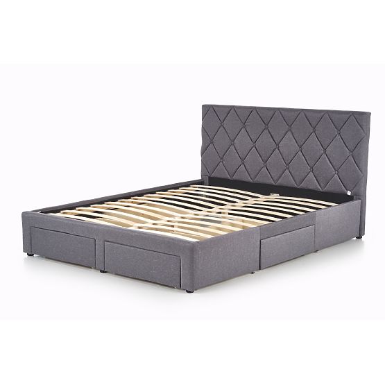 BETINA 160 Bed with Drawers Gray (4p=1pc)