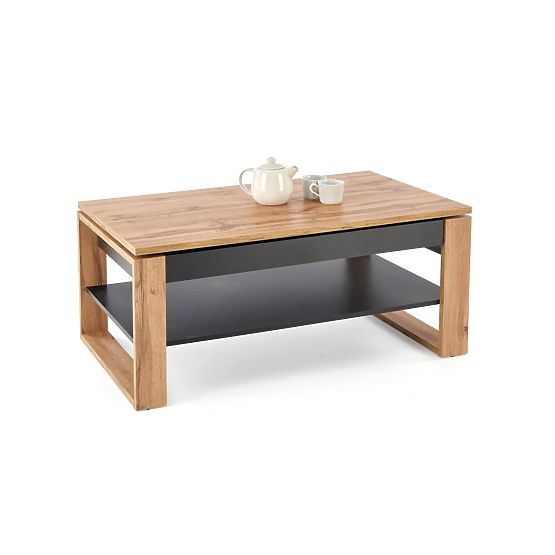 Coffee Table BETTY with Lift-Top Artisan Oak / Black (2p=1pc)