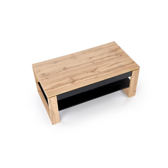Coffee Table BETTY with Lift-Top Artisan Oak / Black (2p=1pc)