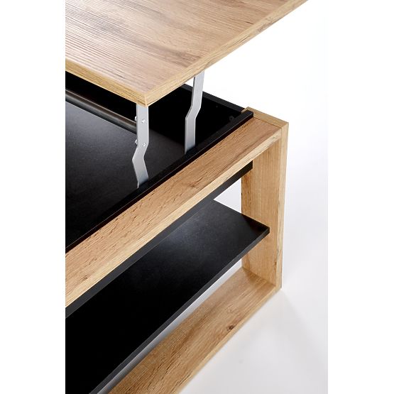 Coffee Table BETTY with Lift-Top Artisan Oak / Black (2p=1pc)