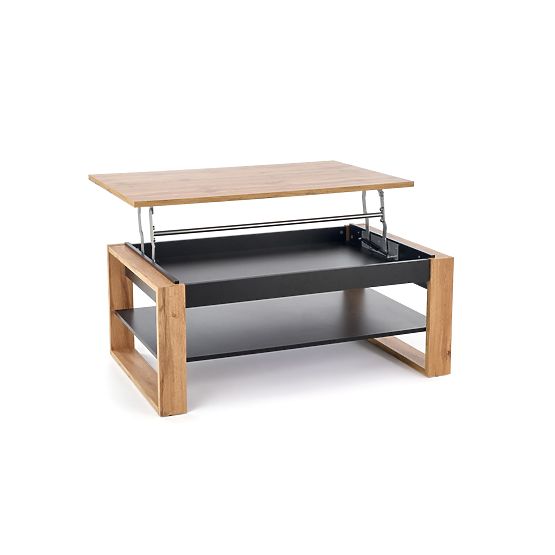 Coffee Table BETTY with Lift-Top Artisan Oak / Black (2p=1pc)