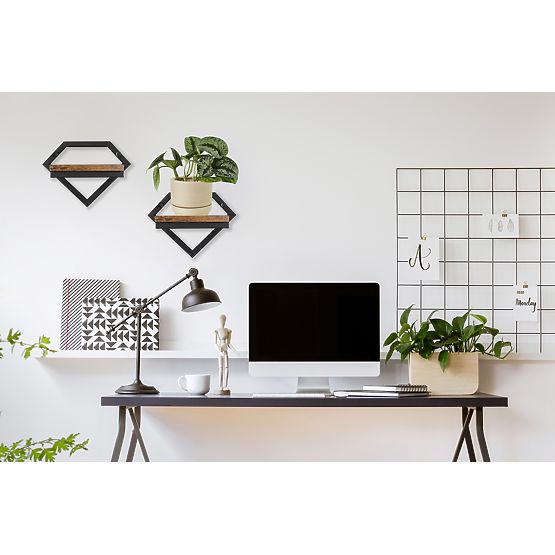Black Metal Wall Planter Doron Rustic Loft