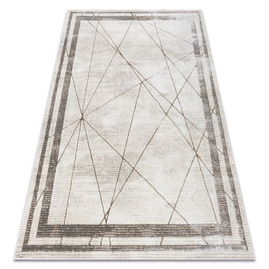 BLISS Z201Z128 Carpet Cream / Beige - Frame, Geometric, Modern, Structural