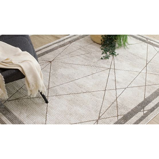 BLISS Z201Z128 Carpet Cream / Beige - Frame, Geometric, Modern, Structural