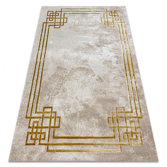 BLISS Z203AZ137 Rug Cream / Gold - Frame, Greek, Modern, Structural