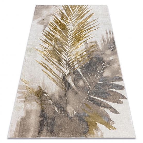 BLISS Z216AZ137 Rug Cream / Gold - Palm Leaves, Modern, Textured