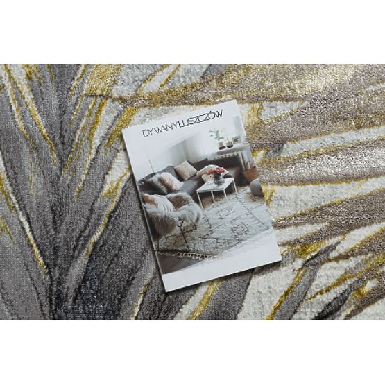BLISS Z217AZ276 Carpet Gold / Gray - Palm Leaves, Modern, Textured
