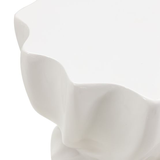 Bloom Side Table 35 cm, Taupe, Glossy