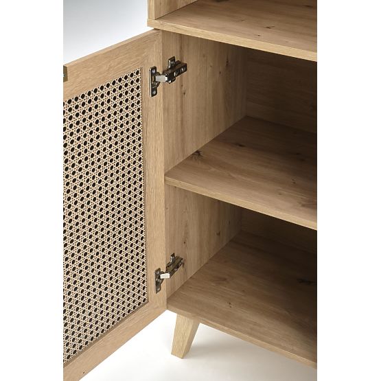 BORNEO REG-1 Shelf Oak Artisan/Black (2 pieces = 1 unit)